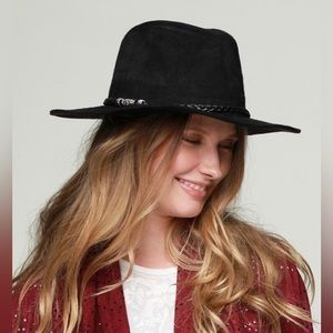 Faux Suede Panama Hat
